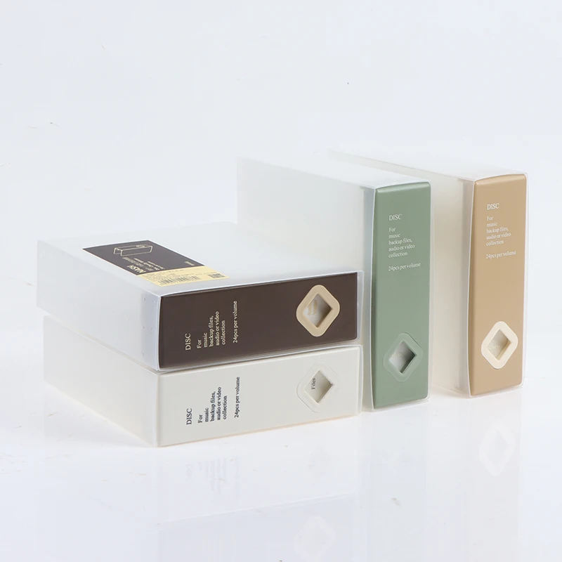 1PC CD Case 24 CD Capacity Storage Box For Bedroom Car Special CD Package CD Finishing Box Bedroom Car CD Case