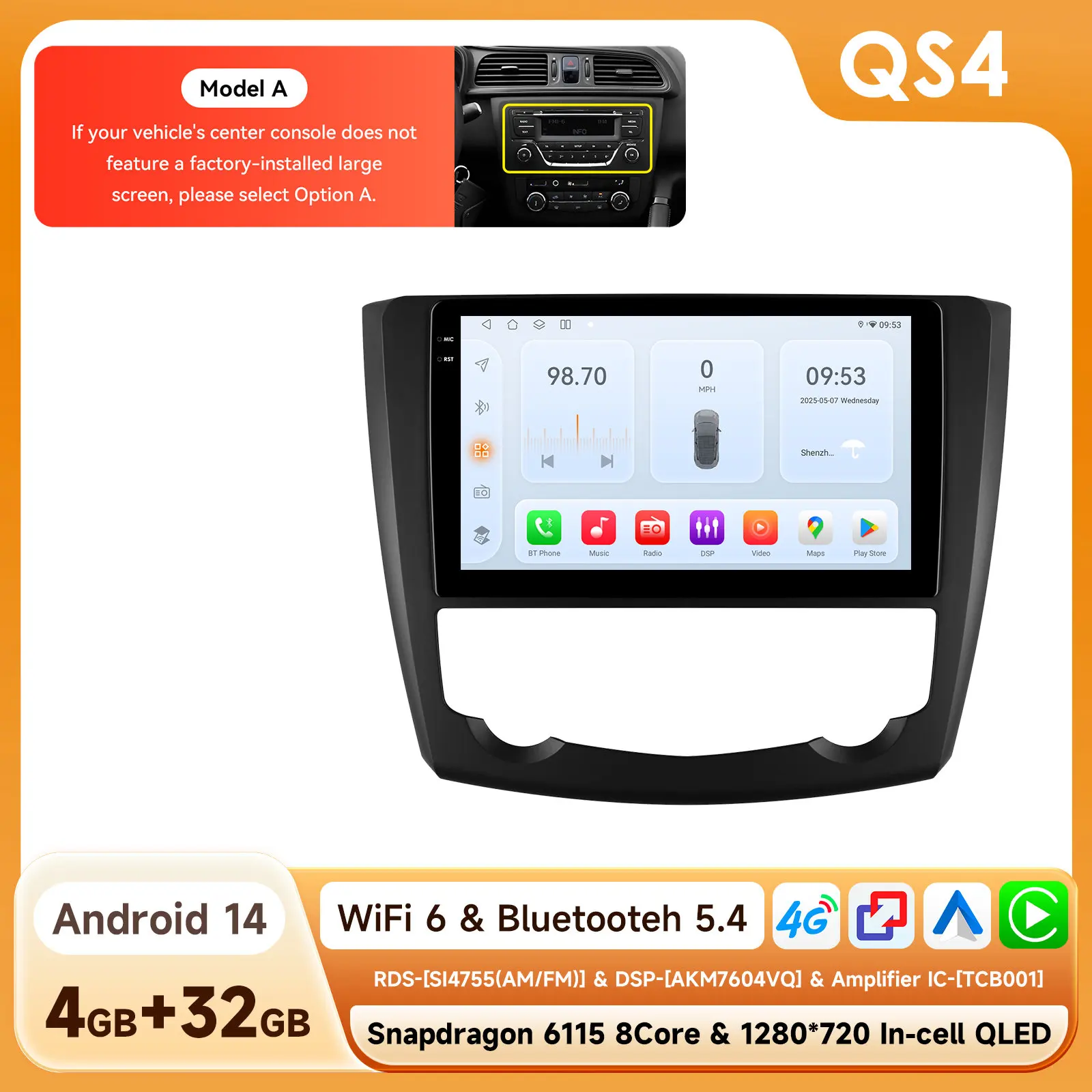 Android Auto Multimedia Speler voor Renault Kadjar 2015-2019 GPS Draadloze Carplay Intelligente Autoradio 360Cam 6115 Touchscreen