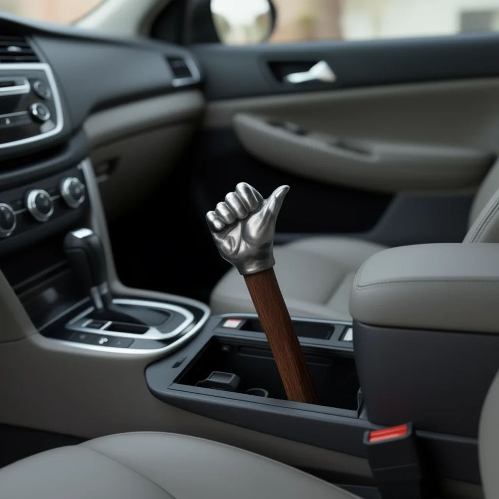 Stainless Steel Thumbs Up Hammer Creative Fist Shape Solid Metal Mallet Wooden Handle Car Safety Tool Desktop Ornament Gift