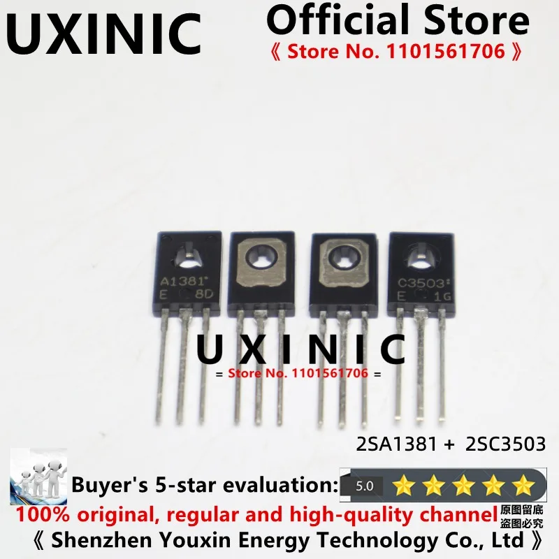 

UXINIC 100% New Imported Original2SA1381 2SC3503 A1381 C3503 TO-126 NPN Transistor Triode