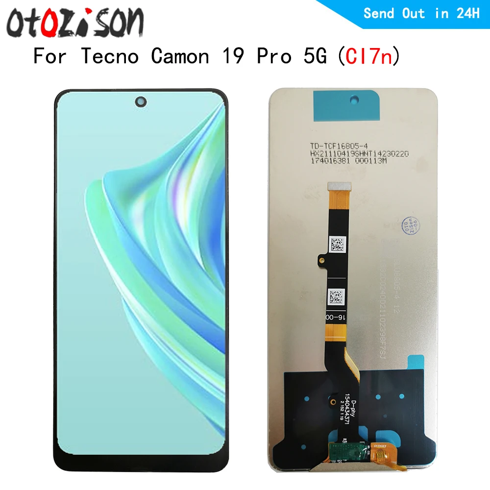 

CI7n LCD 6,8 "IPS для Tecno Camon 19 Pro 5G CI7n ЖК-дисплей, сенсорная панель экран дигитайзер с рамкой в сборе для Camon19Pro 5G