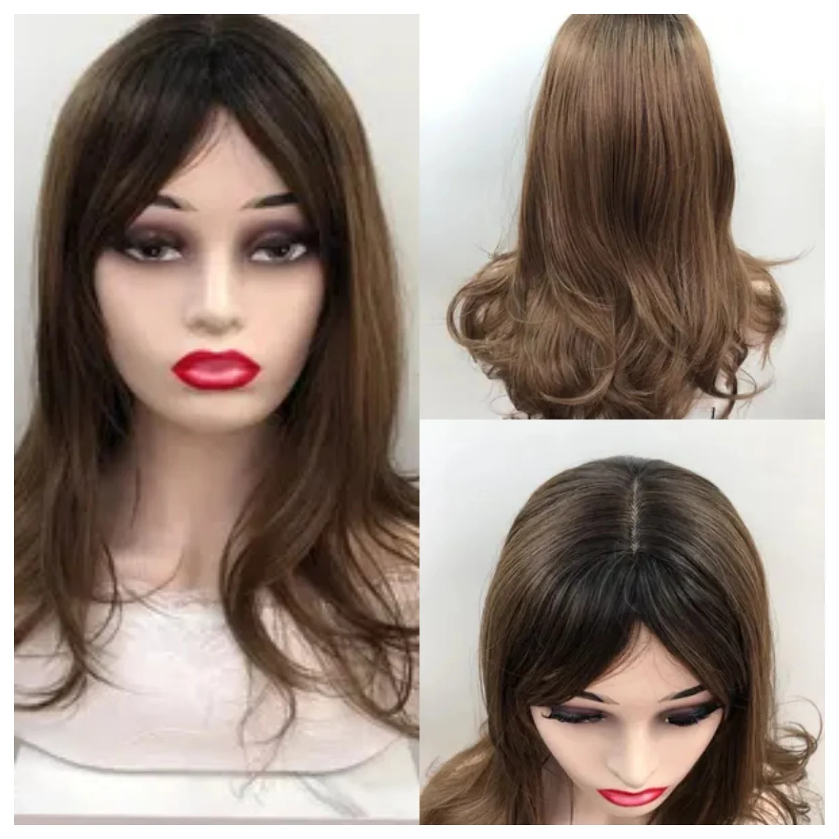 

Long Natural Synthetic Black Brown Wavy Wig for Women Heat Resistant Daily Cosplay Hair Wig on Clearance Sale