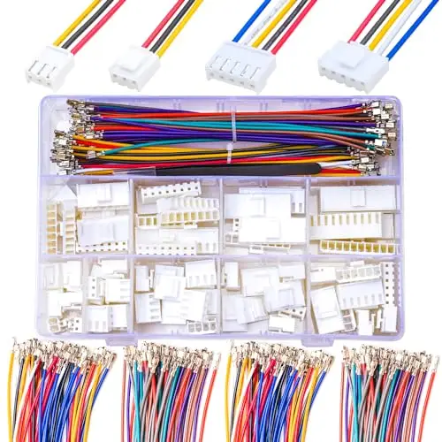 JST-jogo fêmea do conector, passo 3.96mm, JST-VH 3.96, cabos pré-frisados 20AWG, VH 3.96mm