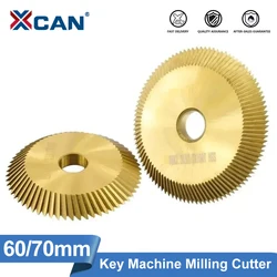 XCAN Key Machine Saw Blade Double Side HSS Key Cutter Milling Cutter for Copy Keys Duplicate Machine 60/70mm 60 80 Teeth