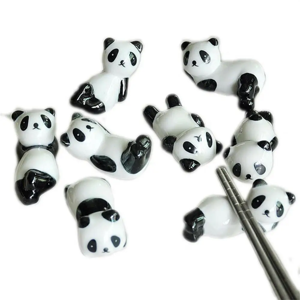 Chinese Chopstick Panda Chopstick Rest Creative Cute Ceramic Chopsticks Mat 8 Kinds Of Panda Shape Kitchen Supplies Tableware