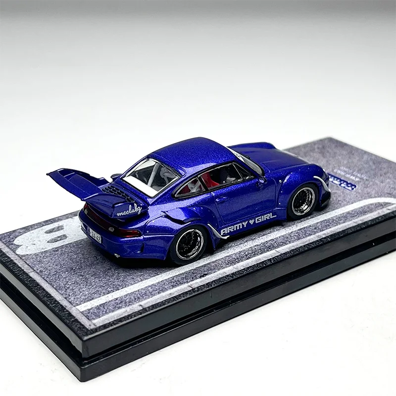 

TW 1:64 RWB 993 ARMY GIRL Purple Alloy Car Model Holiday Collection & Gift & Souvenir Display Toy