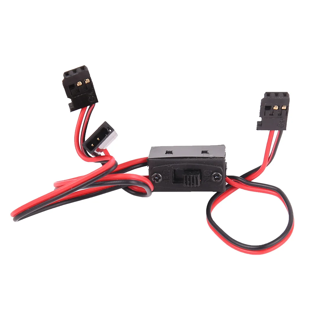 4PCS/lot 30CM Two/Three Wire Switch Universal Plug 2/3 Way Power On Off Switch Connector Receiver Switch for RC JR FUTABA