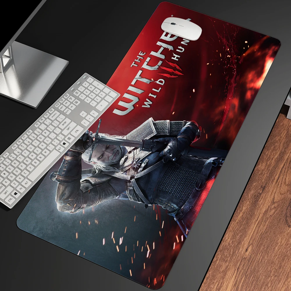 Mouse pad computador bonito kawaii acessórios de jogos tapete gabinete gamer pc anime os witchers mesa tapete grande lol mousepad