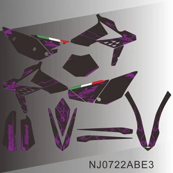 Full Graphics Decals Stickers Motorcycle Background for BETA RR 250 300 350 390 430 480 2013 2014 2015 2016 2017 NJ0722ABE