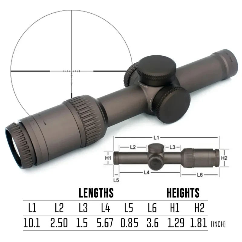 التكتيكية البصريات Vortex Razor HD Gen II-E الجنرال II-E نطاق بندقية ، LPVO Riflescope ، نسخة طبق الأصل الكمال ، ووضع علامات كاملة للصيد ، وبنادق Airsoft ، 1-6x24 #3