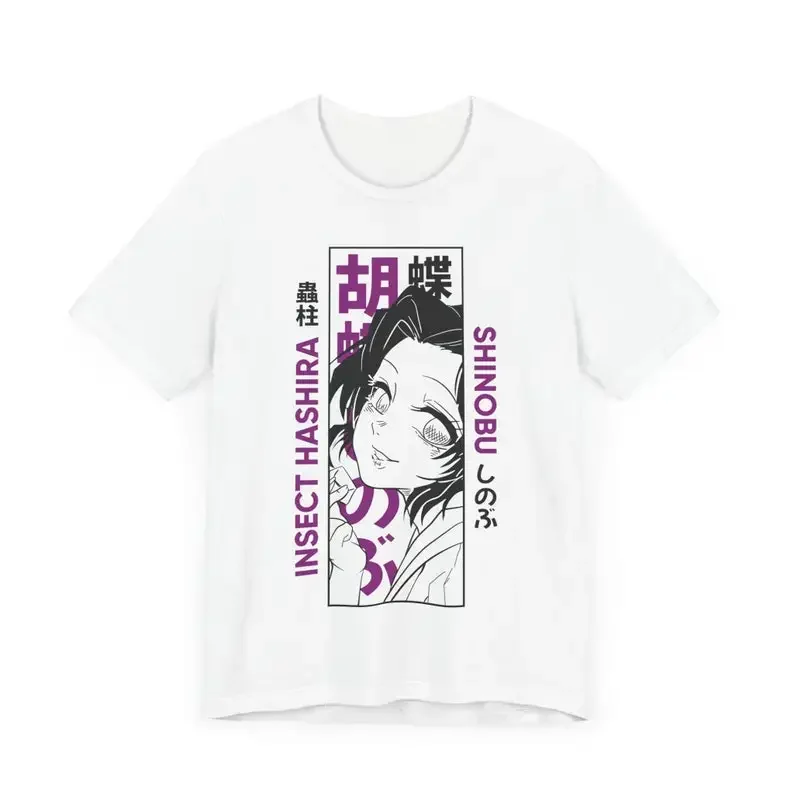 Hashira Shinobu T-shirt  Demon Manga Lovers Shirt, Graphic Anime Tee