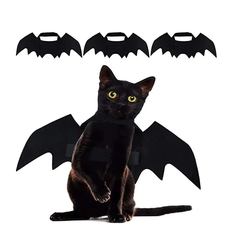 Vestiti per gatti di moda ali di pipistrello Costume per cani divertenti Pet artificiale Cosplay Prop Halloween Christmas Cat Costume prodotti per animali domestici