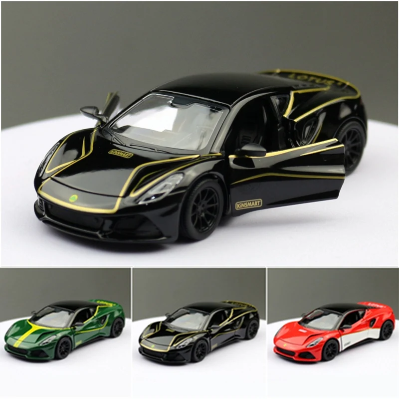 New 1:34 Lotus EMIRA Alloy Sports Car Model Diecasts Metal Super Racing Vehicles Car Model Simulation Collection Childrens Gifts