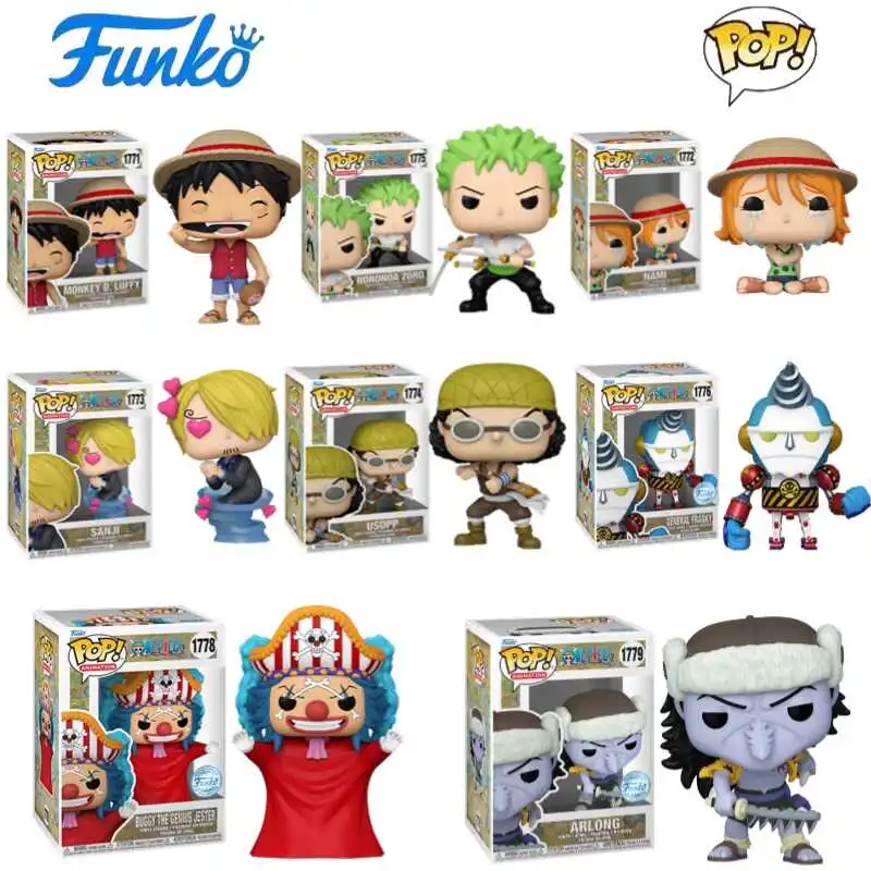 

Funko Pop One Piece Series Luffy Solon Sanji Na Meusopo Baki, коллекционная настольная аниме-фигурка, игрушка, подарок на Хэллоуин