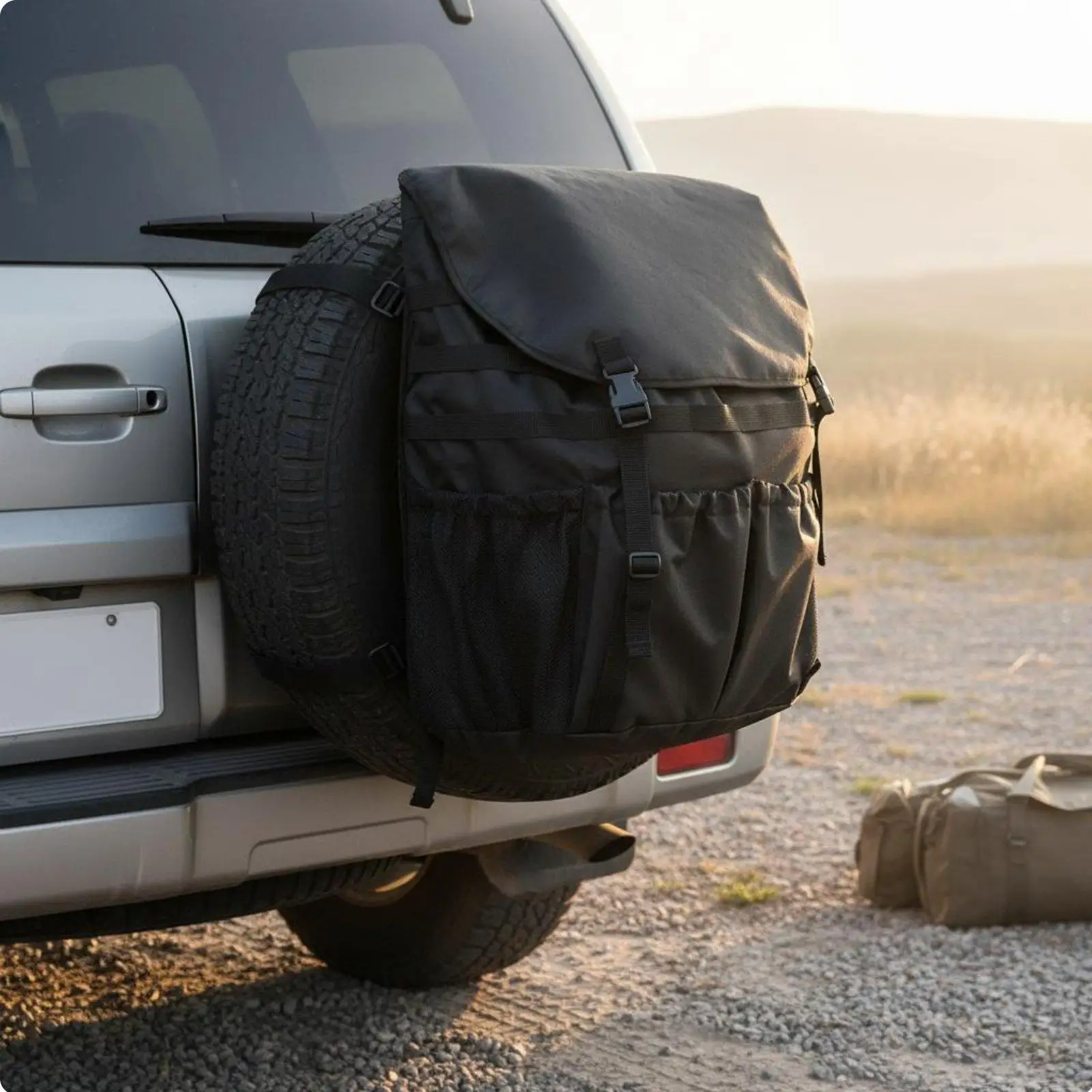 Tire Trash Bag Large Capacity Tire Storage Bag Heavy-Duty Automotive Accessory for Campers, Camping