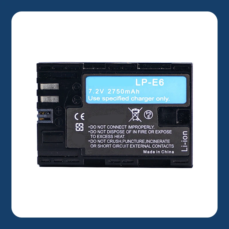 

Надежная, долговечная, высококачественная сменная батарея LP E6 для Canon EOS 80D, 90D, 5D3, 5D4, 6D2, 7D, R5, 5D2, литий-ионная, высокой емкости