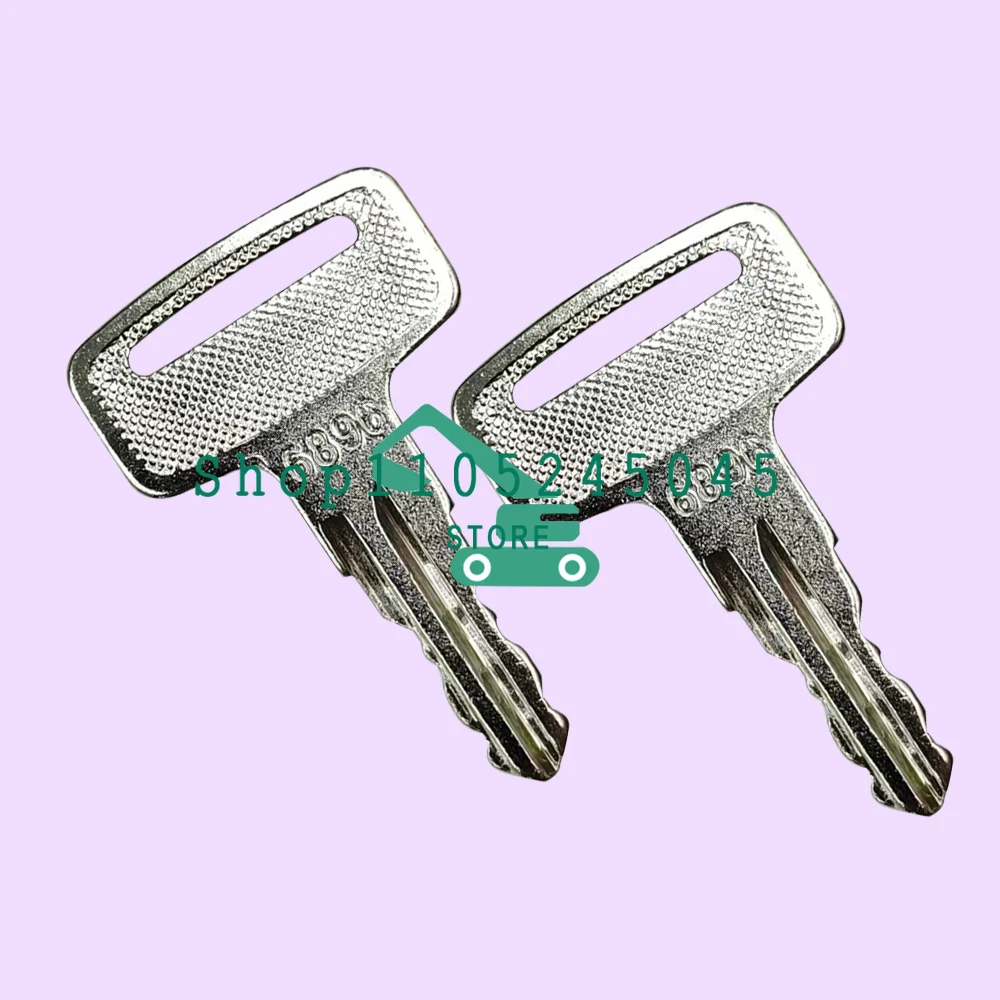 

50 шт. Новые ключи зажигания для тяжелой техники 6896 (160431, 0160431) для Wacker Neuson Trench Roller RT56 RT82, высокое качество