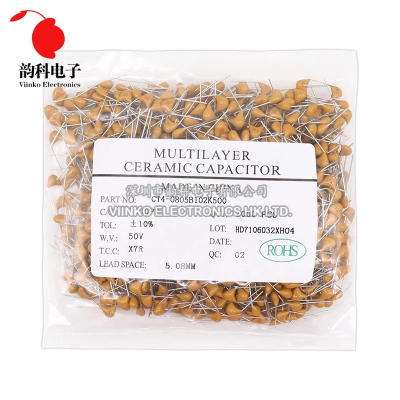 1000pcs 50V monolithic ceramic capacitor 10PF ~ 10UF 22PF 47NF 220NF 1NF 4.7UF 1UF 100NF 330NF 0.1UF 102 104 105 106 103 473 334