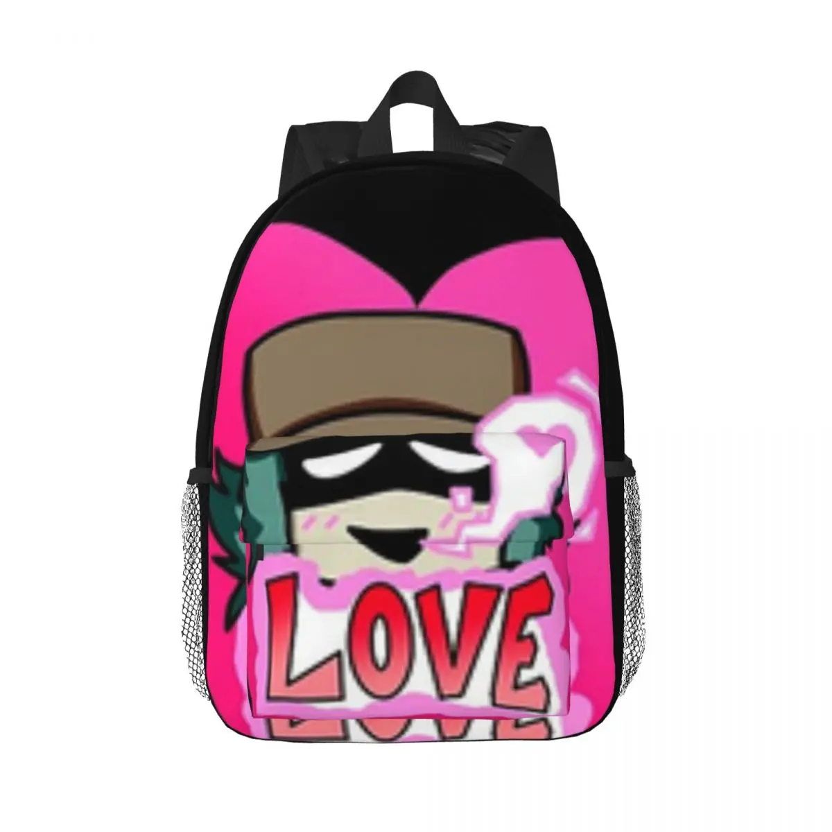 Mochila Feminina de Alta Capacidade Impermeável, Saco De Laptop Elegante, Graffiti, Novo Personagem, Moda, Viagem, Livro, 15 Polegada