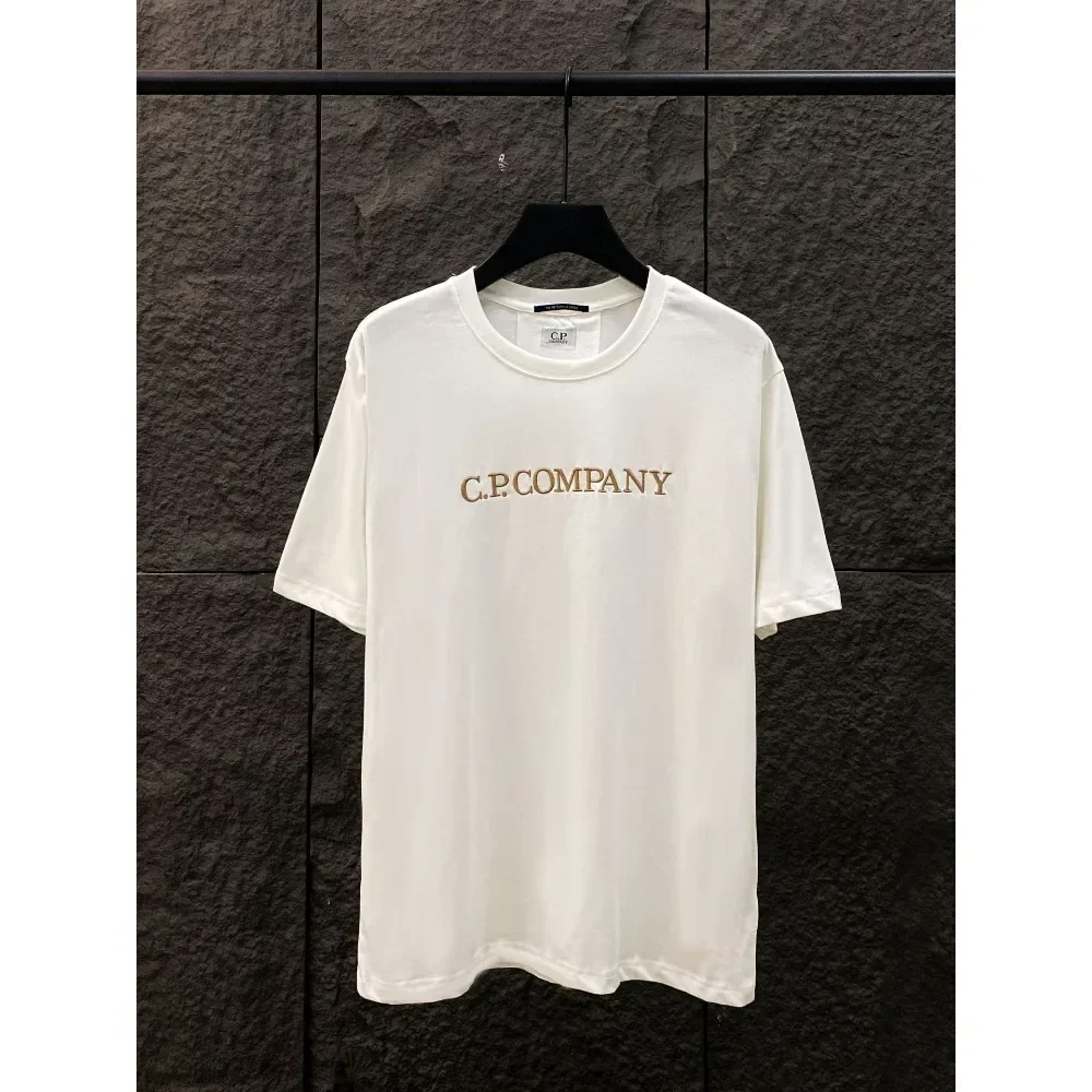 2024 New CP Glasses Print Men T Shirt Brand Short Sleeve T-shirt Designer Tee Luxury Women Cotton Tshirt Top Kids Clothing