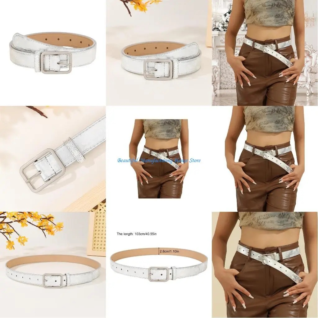 

E56A универсальная поясная цепочка с пряжкой в ​​стиле панк-цепочка, пояс для женщин, для выпускного вечера, Клубная вечеринка,