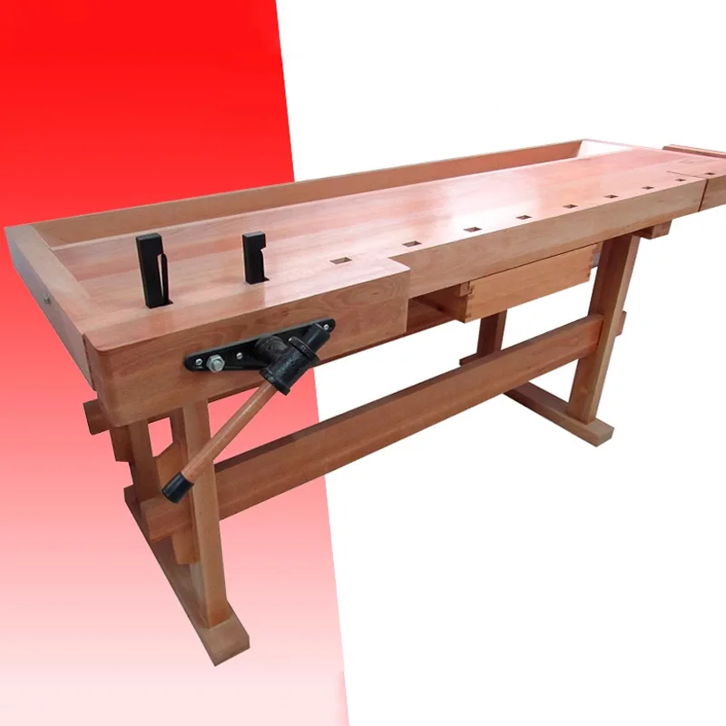 Beech solid wood woodworking table multifunctional woodworking workbench operation table DIY woodworking table tools