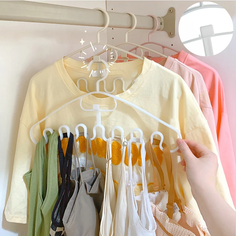 

Non-Slip Clothes Hangers Wavy Hanger Multifunctional Clothes Hanger Suspender Skirt Underwear Hanger For Tie Bag Storage