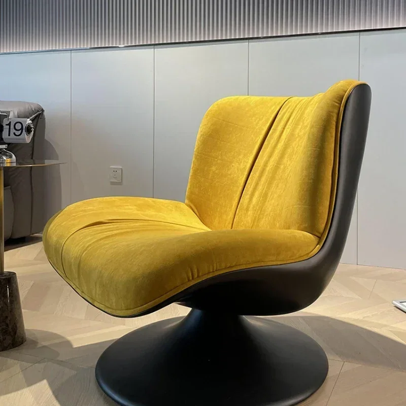 

Одноместное кресло для отдыха, мебель для гостиной из замши, вращающееся кресло-реклайнер, современная легкая роскошь