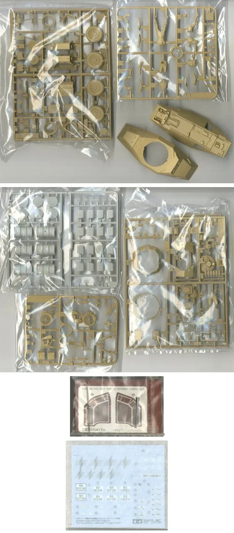 Tamiya 35286 1/35 German Sd.kfz.222 Leichter Panzerspahwagen Afrika-korps Car Assembly Model Kits Static Toys Hobby DIY