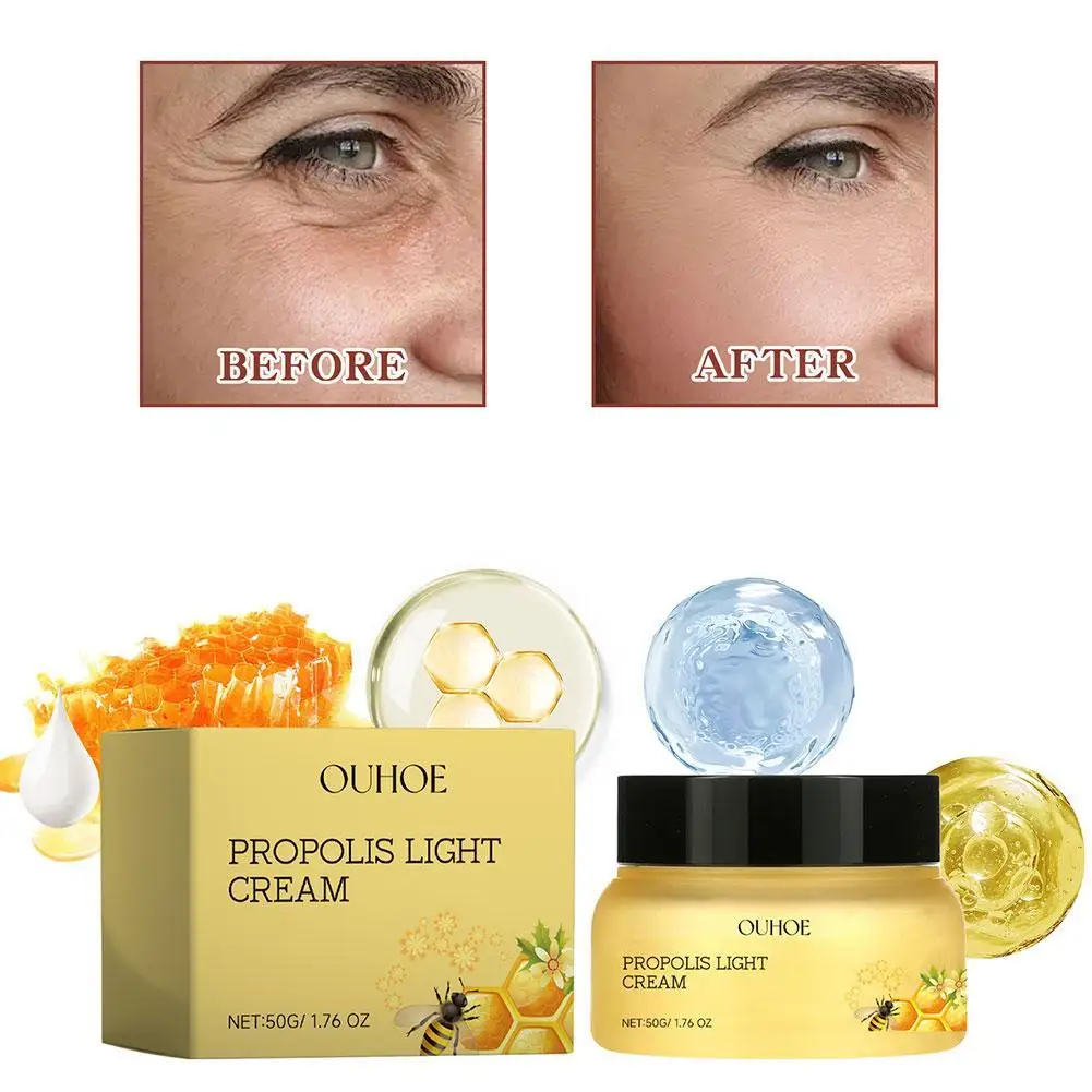 

Honey Moisturizing Face Cream Anti-Aging Whitening Exquisite Fine Compact Mild Brighten Skin Nourish Lines Fade