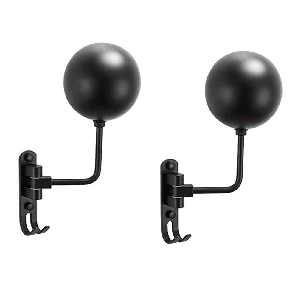 2Pcs Motorcycle Helmet Rack 180° Rotation Wall Mounted Helmet Storage Holder for Motorcycle Bike Helmets Hanger Stand Hook