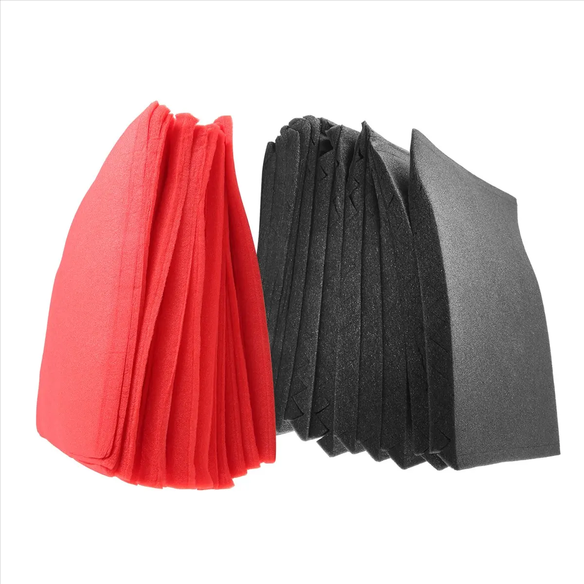 【STOCK】48 Pcs Sound Insulation Board Acoustic Panel Studio Foam Wedge Fireproof Soundproof Cushion Wall Board,2.5 x 30 x 30cm
