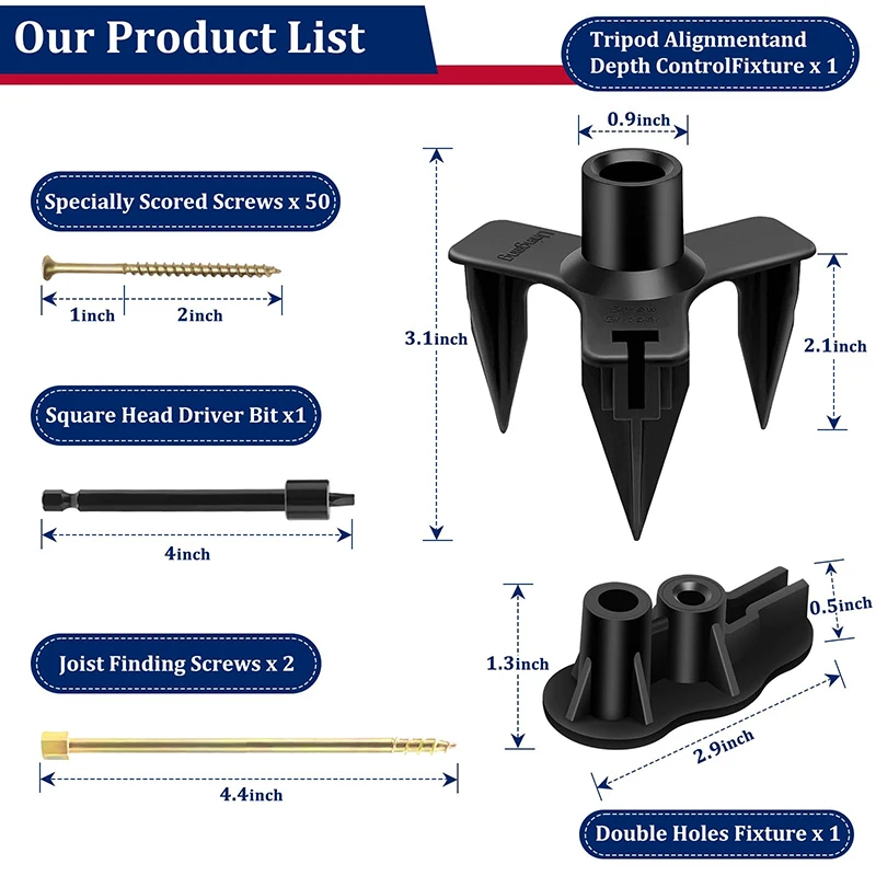 1Set Squeaky Floor Repair Kit Comprehensive All Wood Floors Noise Elimination Effortless Repair Tool