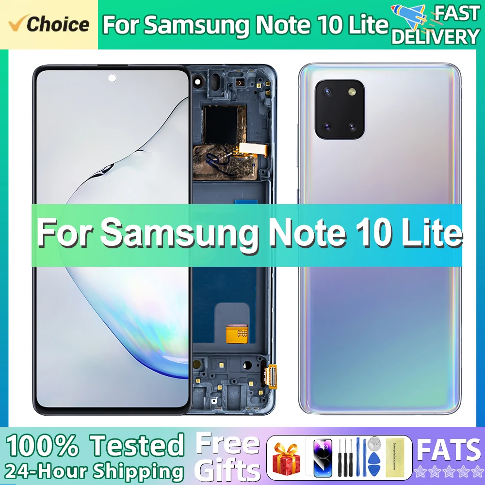 NEW 6.7\'\' Super AMOLED For Samsung Galaxy Note 10 Lite LCD Display Digital Touch Screen For Samsung Note10 Lite SM-N770F Screen