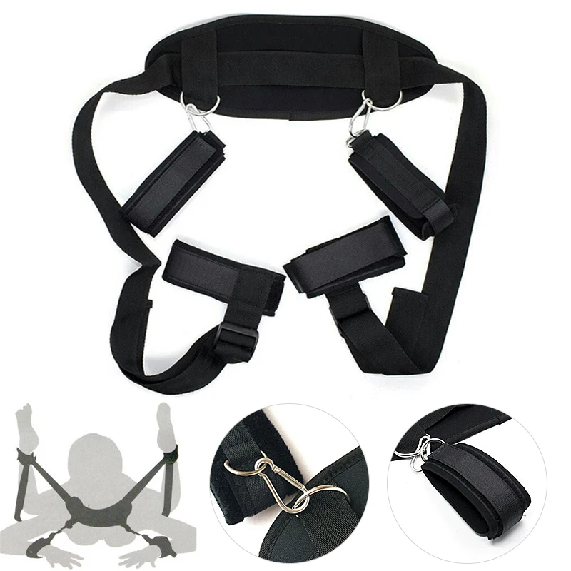 BDSM Restraints Harness Open Legs Spreader Sexy Toys For Couples No Vibrators Sex Flirting Tied Legs Adult Accessories Sex Shop