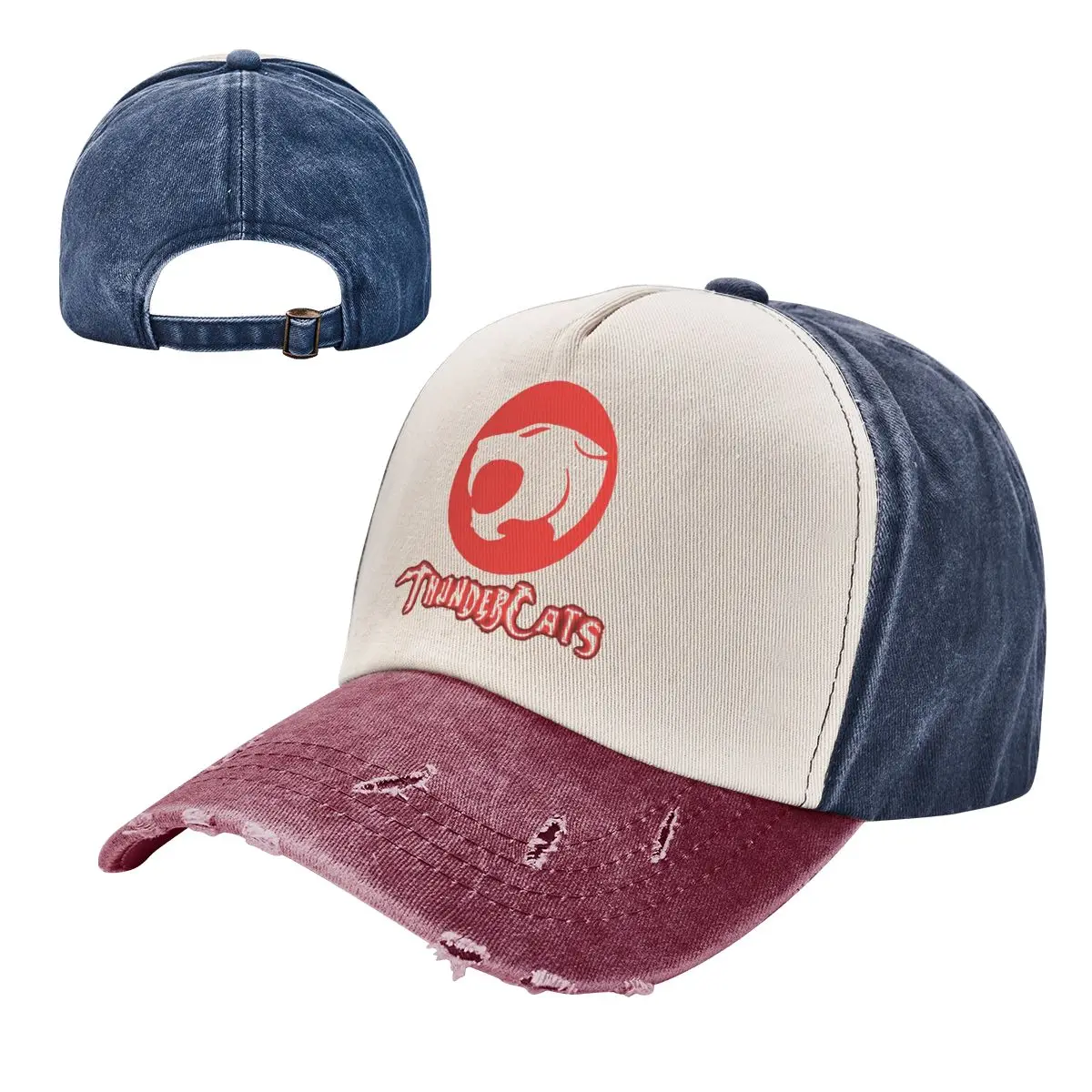 Hip Hop Thundercats Baseball Cap Men Women Distressed Denim Washed Headwear Anime Outdoor Running Golf Adjustable Caps Hat