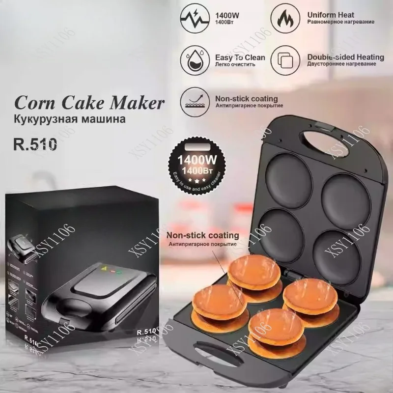 EU Plug Sandwich Maker Panini Press Hamburger Bread Waffle Baker Household