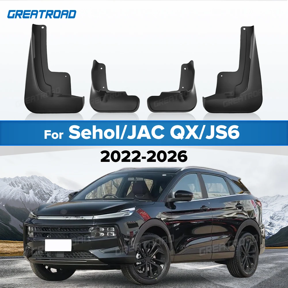 

For Sehol QX/JAC JS6 2022 2023 2024 2025 2026 Fender Mudflaps Splash Guards Mudguards Mud Flaps car Accessories