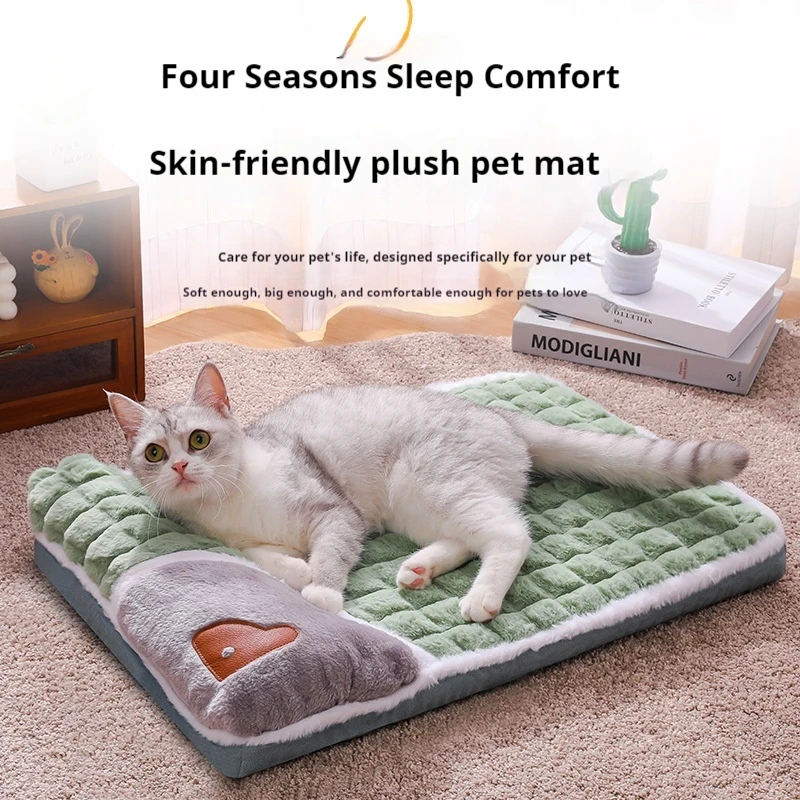 

Warm Winter All Dog and Cat bed Mat Luxury Sofa for Small Medium Dogs Sleeping Removable Washable Pet Beds