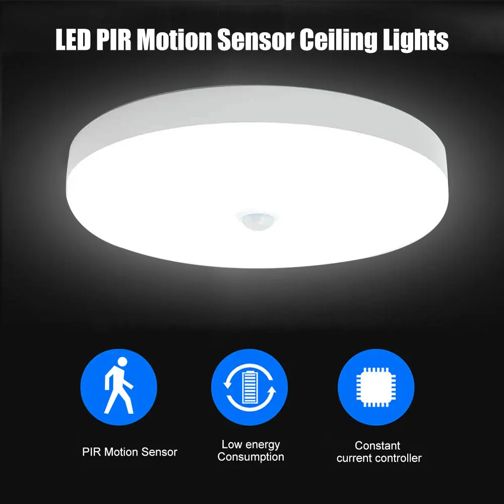 

LED Ceiling Lights PIR Motion Sensor Smart Home Lighting 12W 18W 20W 30W 40W Ceiling Lamp For Room Hallways Corridor 110V 220V