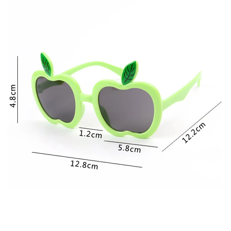 Apple Shape Children\'s Sunglasses Trendy Beach Sun Glasses UV400 Girls Boys Eyeglasses Outdoor Shades Decoration Eyewear