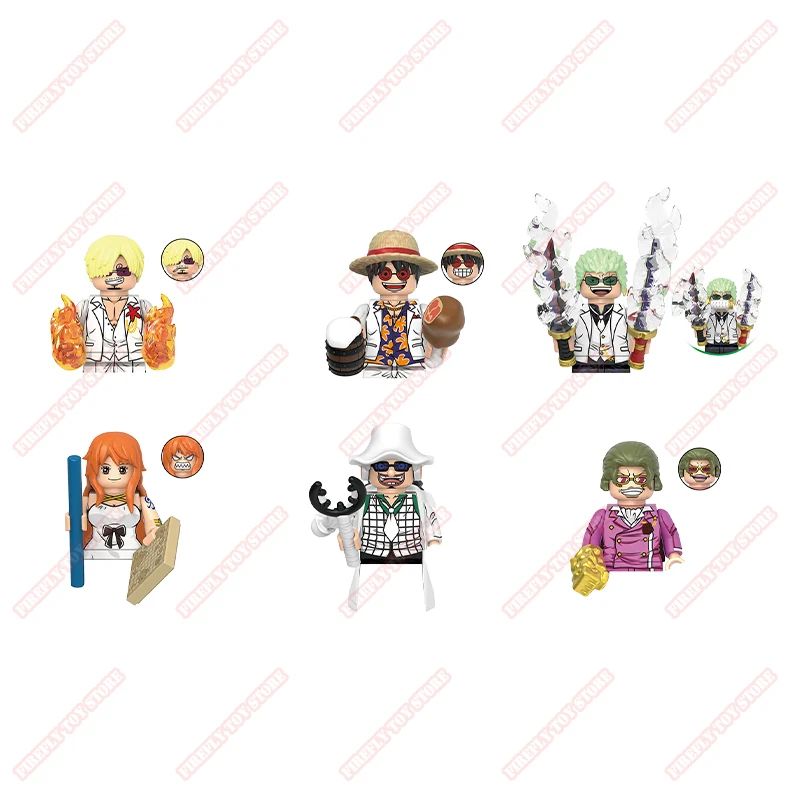 One Piece Animation Peripheral Toys Kuma Rayleigh Dragon Vivi Shiryu Beckman Small Doll Anime Action Model Figures Collection