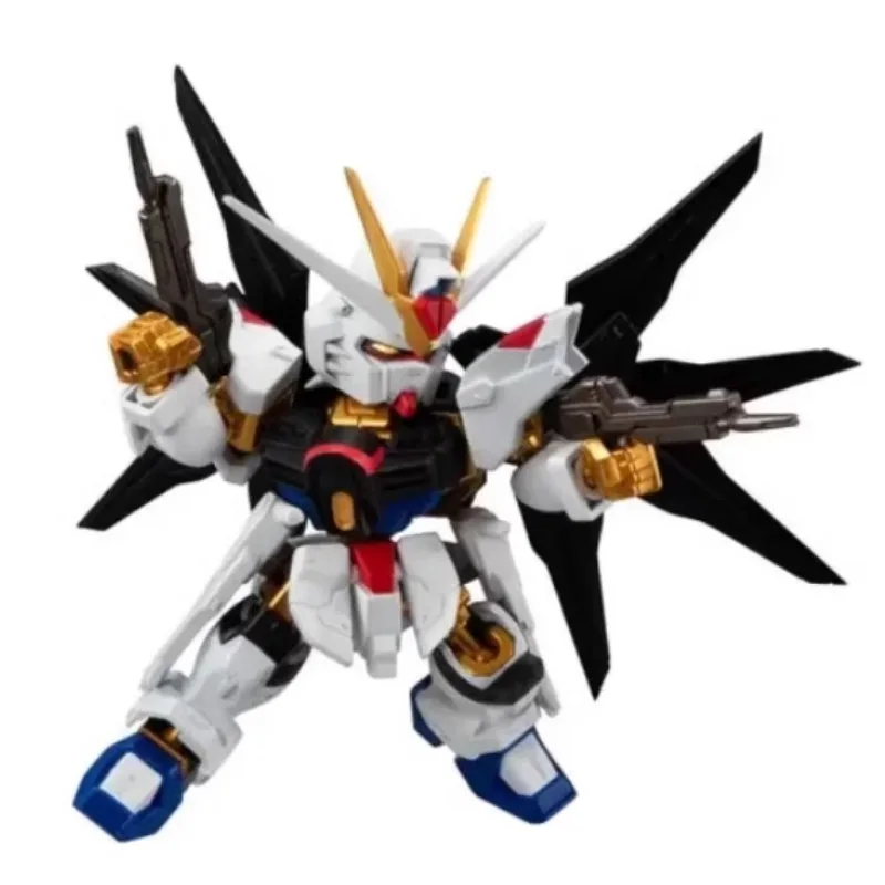 Bandai Original Gundam Shokugan Strike Freedom Justice Gundam Garuda Gelgoog Menace Anime Action Figure Model Toy Gift