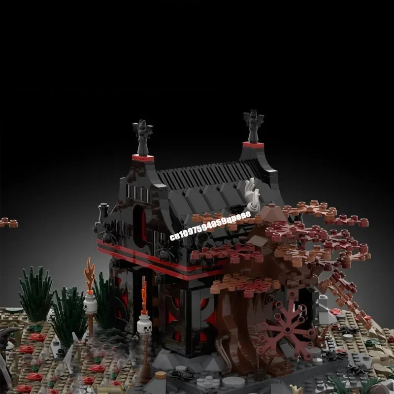 Caliente 2951 Uds. Moc pueblo Medieval europeo Diorama vista cabezas modelo de pantano Diy Ideas creativas chico juguete regalo de cumpleaños rompecabezas personalizado