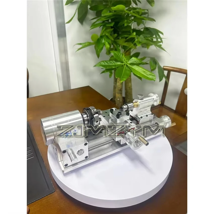 DIY Mini Lathe Multifunctional Household Woodworking Homemade Small Lathe Portable Desktop Micro-Lathe 220V 80W 100-2500r/min