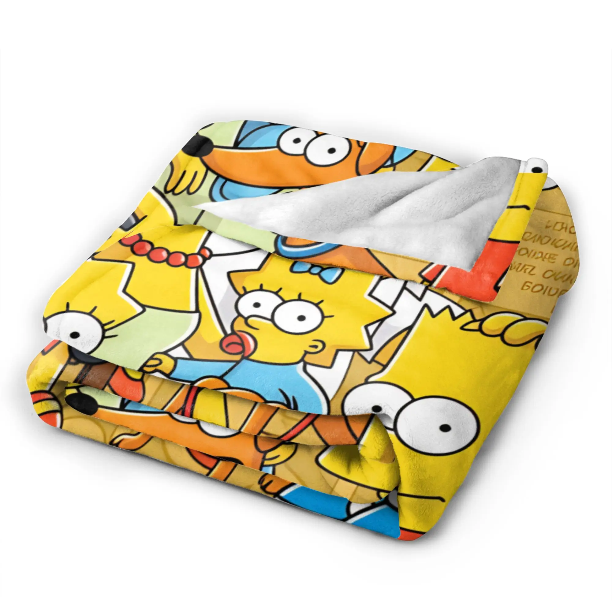Funny S-Simpsons Family Portrait Blanket Quality Warm  Throw Blanket Autumn Camping Living Room Casual Bedspread