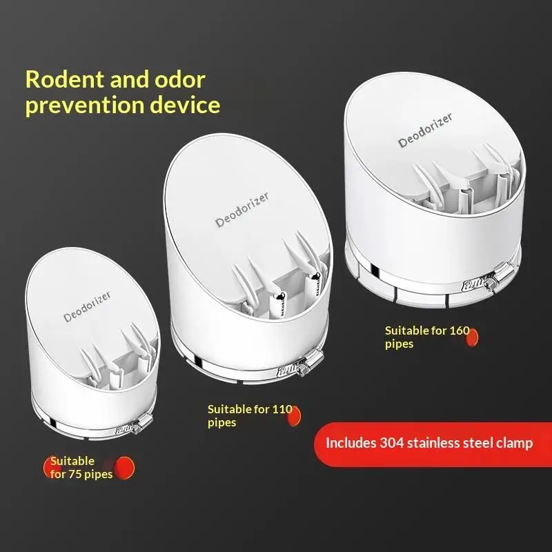 Seal Cover Sewer Install Anti Odor Stopper Floor Drain One Way Valve Shower Drainer Drain Strainer Kitchen Bathroom Accessories