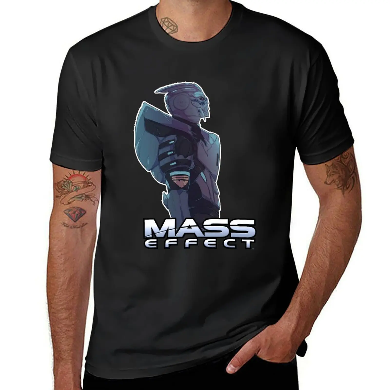 garrus - mass effect 12 T-Shirt quick-drying boys whites sublime customs t shirt for men