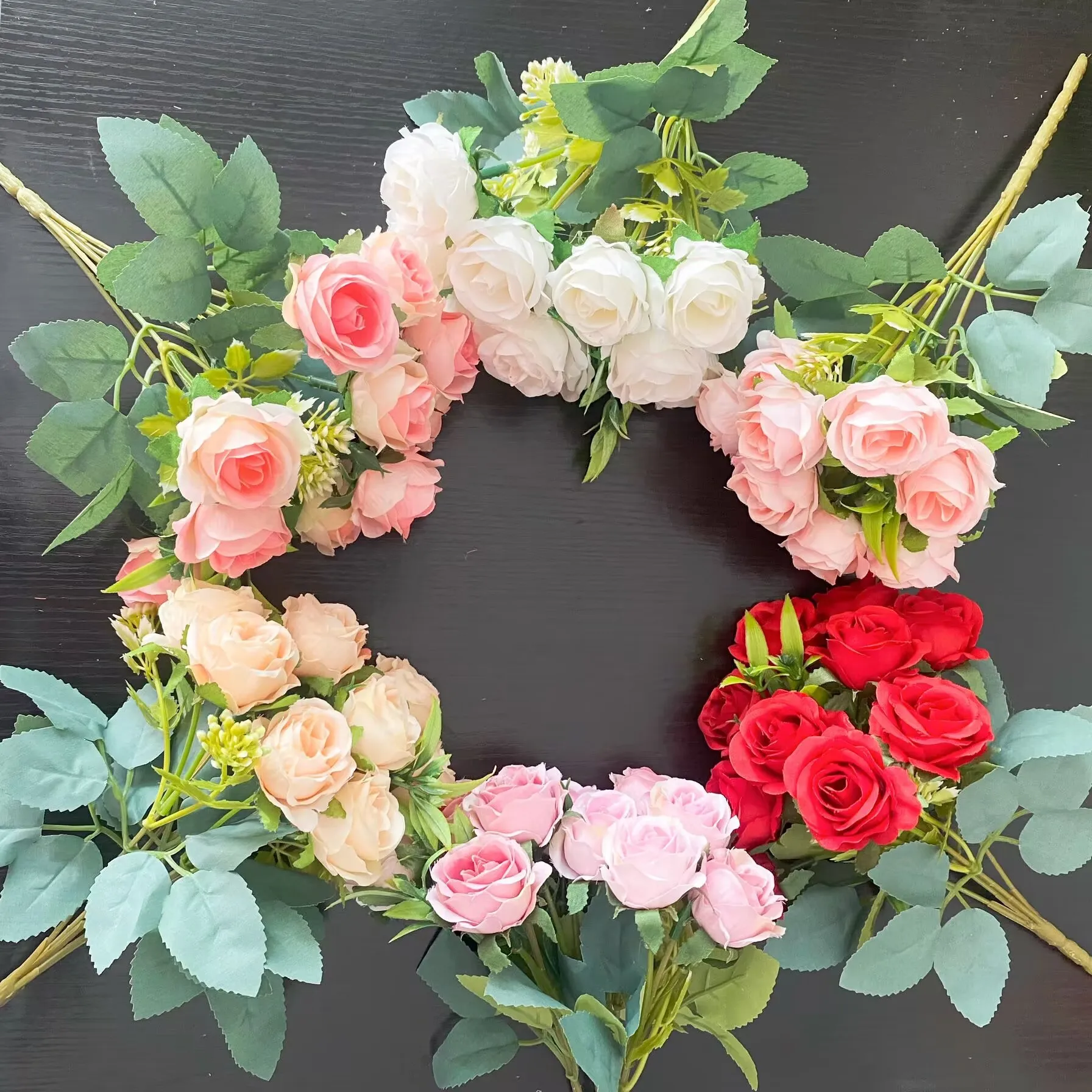 

10 Heads Simulated Austin Rose Brides Holding Flowers Wedding Hall Arches Photography Home Soft Decoration Outdoor Decoration