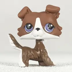 CWG107 Pet Shop Animal Dark brown cute puppy Dog action Figure cute puppy